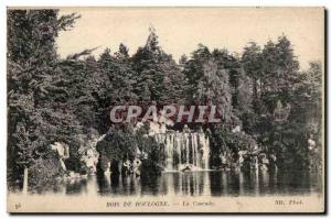 Old Postcard Bois De Boulogne The Cascade