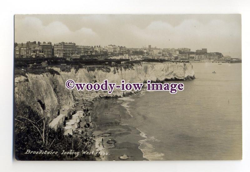 tq2038 - Kent - Cliffs and Shoreline looking West, from Broadstairs - Postcard 