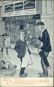 JT Howarth & Co Bull St. Telephone Telegrams Umbrellas Birmingham UK Postcard