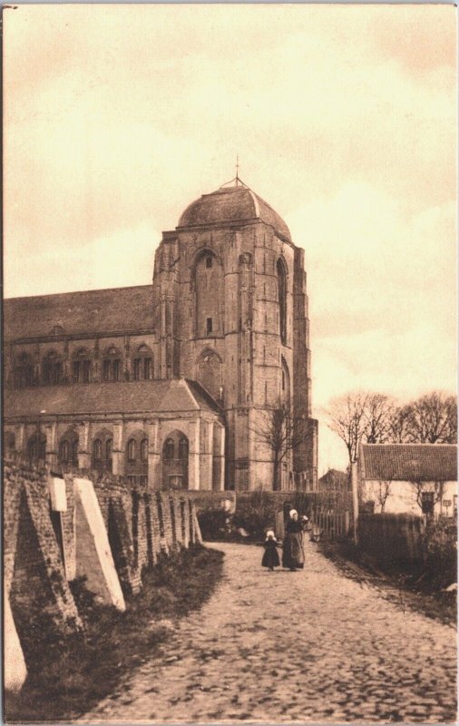 Netherlands Grote Kerk Veere Vintage Postcard 09.51