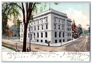1907 Springfield Fire Marine Insurance Company Building Massachusetts Postcard