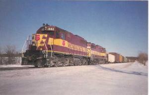 Wisconsin Central Train T007 Engine 582 Custer WI, Wisconsin