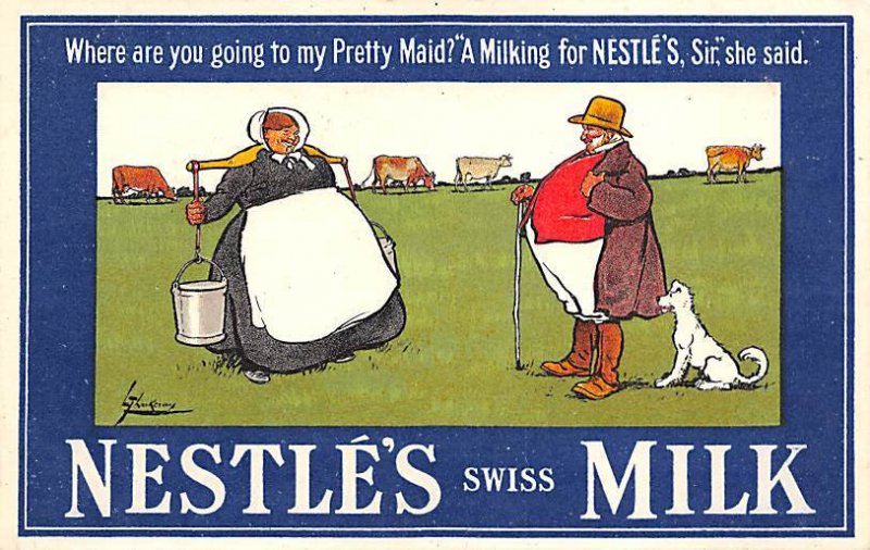 Nestlé's Swiss milk Advertising Unused 