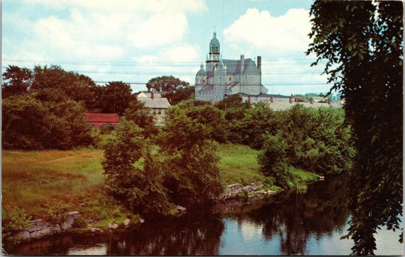 St Francis Xavier Church Nashua NH New Hampshire Postcard VTG UNP Tichnor Unused 