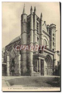 Old Postcard & # 39Eglise Montereau The Notre Dame