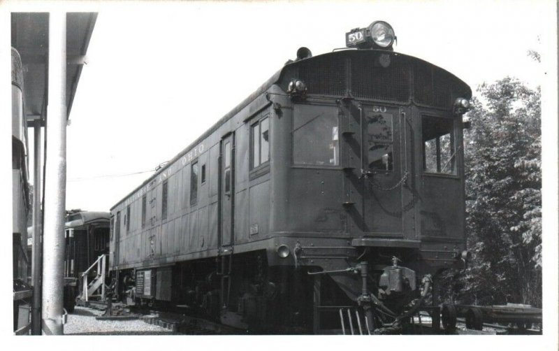 Rare Postcard RPPC Baltimore & Ohio (B&O) Railroad Train Photo