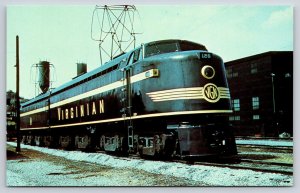 Train~Roanoke VA~Virginian Railway Electric No 126 On Display~1950s Postcard