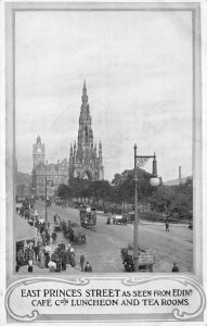 East Princes St., Edinburgh, Scotland, Great Britain, early postcard, unused