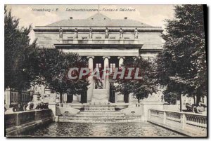 Old Postcard Strassburg Reinhardsbrunnen Fontaine Reinhard