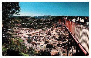 Postcard AERIAL VIEW SCENE Johnstown Pennsylvania PA AT4718