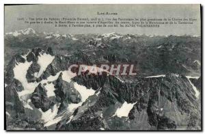 Old Postcard The Alps Vue Prize Du Pelvoux