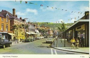 Wales Postcard - High Street - Prestatyn - Denbighshire - Ref TZ7114