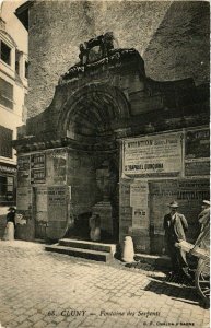 CPA CLUNY - Fontaine des Serpents (386921)