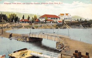 Kingston Point Hotel Dancing Pavillion New York Postcard