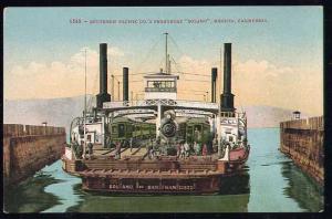 Southern Pacific Ferryboat *SOLANO* Calif. Postcard X199
