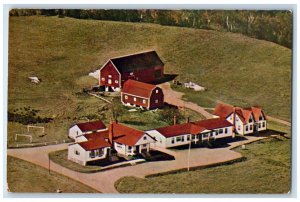 Aerial View Margaree Lodge Hotel Nova Scotia Canada Unposted Vintage Postcard