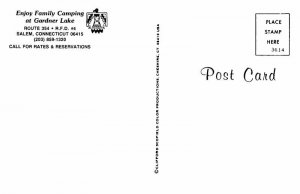 Postcard BEACH SCENE Salem Connecticut CT AP0882