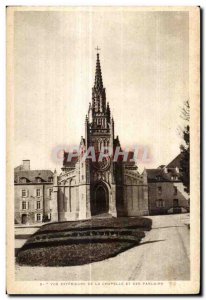 Old Postcard View outside the chapel and house parlors mother daughters of Je...
