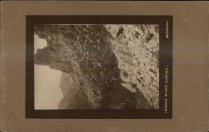 Tongue River Canyon Wyoming c1905 Real Photo Postcard