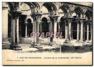 Old Postcard Aix en Provence Cloister of the cathedral XI century