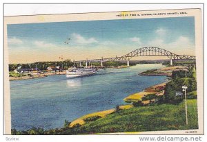 Cape Cod Canal and Bourne Bridge, Cape Cod, Massachusetts,  30-40s