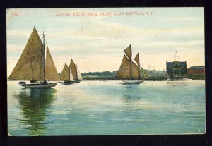 Buffalo, New York/NY Postcard, Annual Yacht Race