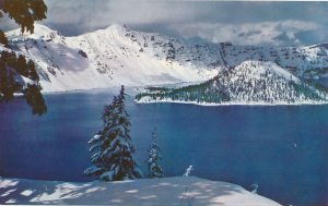 Winter at Wizard Island - Crater Lake National Park, Oregon