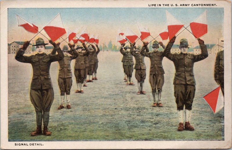 Life in the US Army Cantonment Postcard PC554