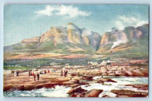 South Africa Postcard Cape Town Camps Bay c1910 Unposted Oilette Tuck Art