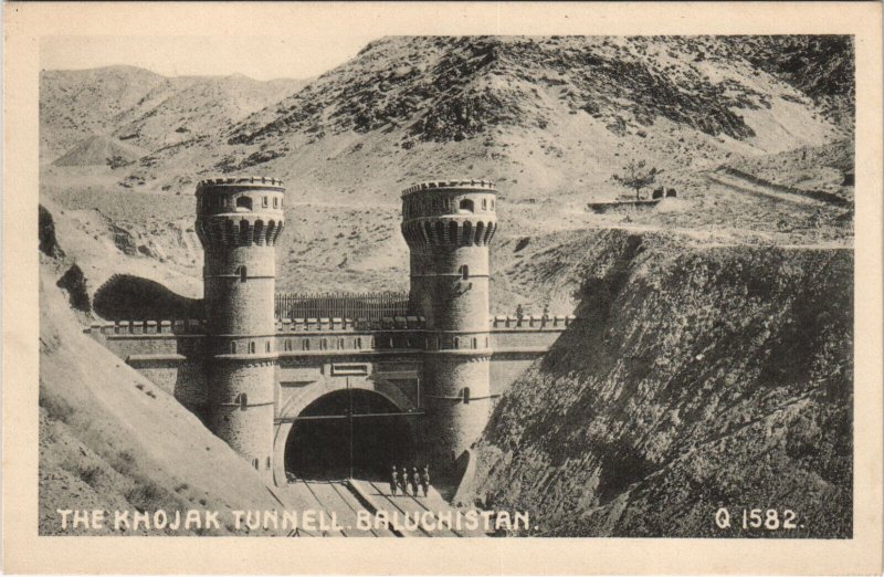 PC PAKISTAN, THE KHOJAK TUNNELL, Vintage Postcard (b43248)