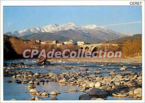 Postcard Modern Ceret (P O) Tech deck (Devil (XIV s) at the bottom Canigou (a...