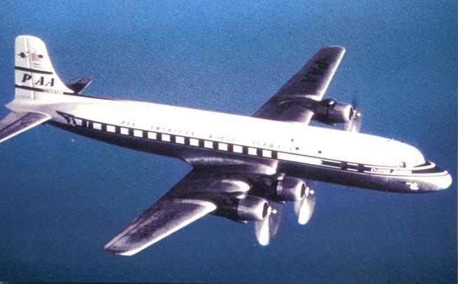 Pan American World Airways DC4 - Shown in flight in 1946