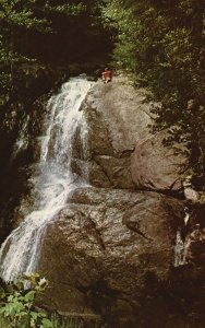 Vintage Postcard Waterfalls Moss Glen Falls Granville Gulf Vermont VT
