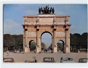 Postcard Carrousel triumphal arch, Paris, France