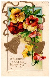 Welcome Easter Morning , flowers,   Bells