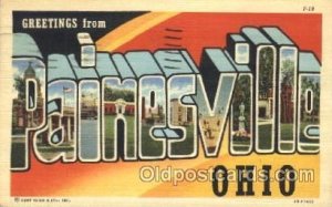 Painesville, Ohio, USA Large Letter Town 1948 postal marking on front, postal...