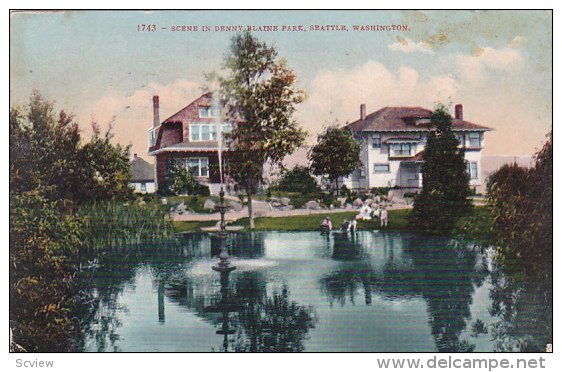 Scene In Denny Blaine Park, SEATTLE, Washington, PU-1909