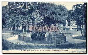 Charleville - the Basin Square Train Station - Old Postcard