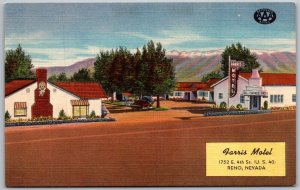 Reno Nevada 1940s Postcard Farris Motel