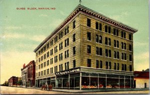 Postcard Glass Block in Marion, Indiana~132173