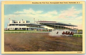 M-33735 Rounding the First Turn Narragansett Race Track Pawtucket Rhode Island