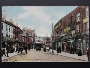 Yorkshire DONCASTER St Sepulchre Gate shows Trams c1906 Postcard by Wrench 13195