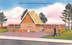 Replica of First Pilgrim House in Plymouth, MA