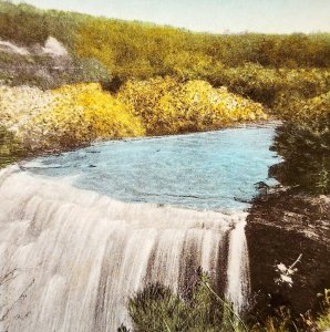 Middle Falls Letchworth State Park NY Postcard Waterfalls New York c1930s DWS5D