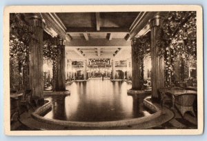 Paris France Postcard Lido of Champs-Elysees La Piscine Swimming Pool c1920's
