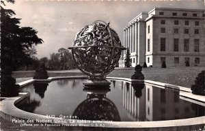 Geneve Palais des Nations Unies La Sphere Armillaire Switzerland 1950 