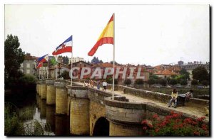 Postcard Modern Charente Confolens Old Bridge knew Vienna