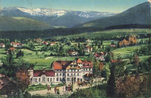 Szklarska Poręba Poland~Hotel Lindenhof-Linden Hotel Resort~Tint Photo Postcard
