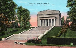 Vintage Postcard 1930's Abraham Lincoln Memorial Hodgenville Old Kentucky KY