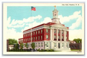 City Hall Building Nashua New Hampshire NH UNP WB Postcard H20